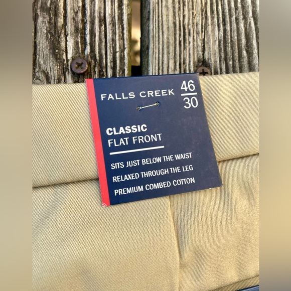 NWTs No Iron Khaki 46/30 Men’s Falls Creek Dress Pants - Picture 8 of 8
